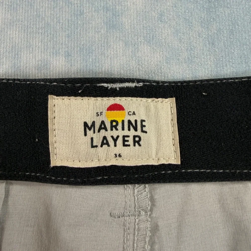 Marine Layer Saturday Shorts Mens 36 Grey Excellent Lightweight Performance